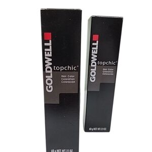 x2 Goldwell Topchic Hair Color Dye Light Copper Blonde NIB 60g